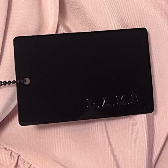 L.A.M.B. by Gwen Stefani NWT Ruched On Shoulder Top in Rose Smoke - Picture 9 of 14